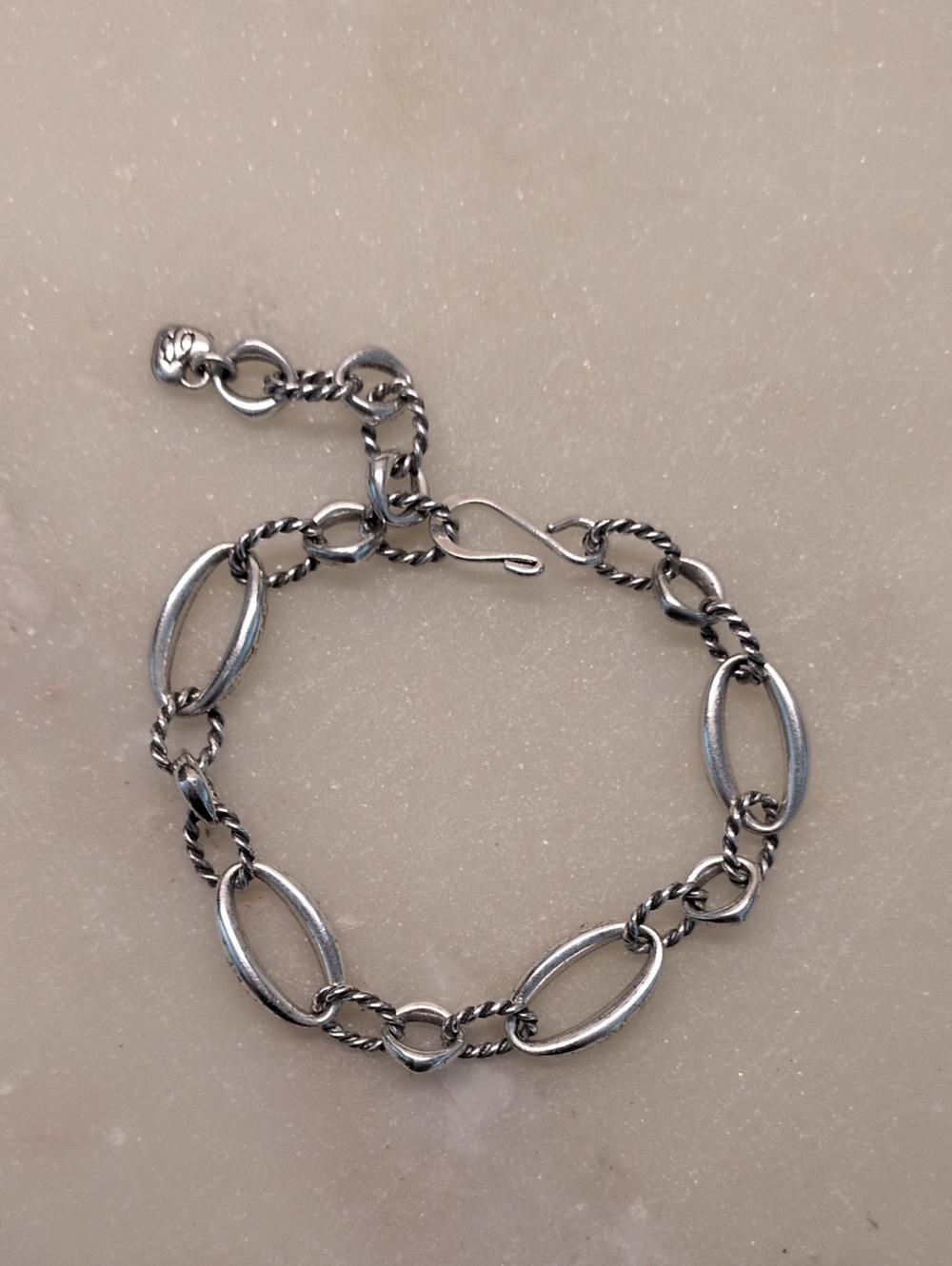 Sale!🔥Brighton Oval Link Bracelet Silver Adjustable - Picture 11 of 11